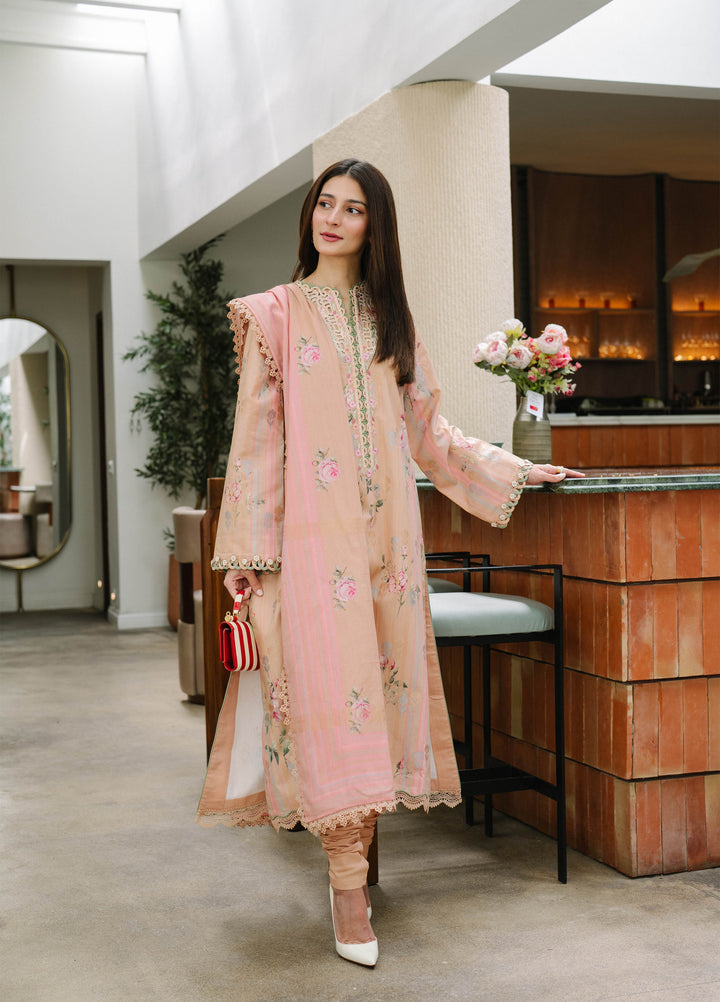 Sable Vogue Women Unstitched Printed Zari jacquard 3 Piece Suit SCUS-02-26 Mehr - Casual Collection