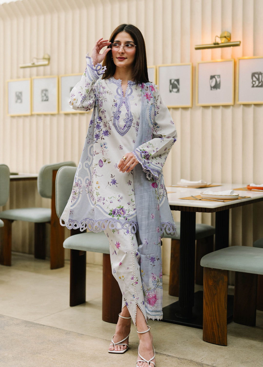 Sable Vogue Women Unstitched Printed Zari jacquard 3 Piece Suit SCUS-05-26 Ayla - Casual Collection