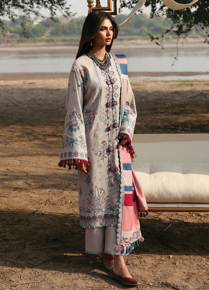 Siraa By Sadaf Fawad Khan Embroidered Karandi Suits Unstitched 3 Piece SDF25SW SFK-D1 ROSHAN ARA - Winter Collection