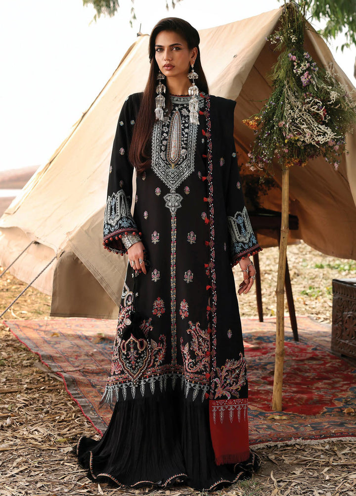 Siraa By Sadaf Fawad Khan Embroidered Marina Suits Unstitched 3 Piece SDF25SW SFK-D2 CHANDNI - Winter Collection