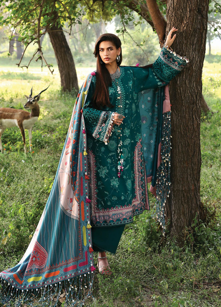 Siraa By Sadaf Fawad Khan Embroidered Khaddar Suits Unstitched 3 Piece SDF25SW SFK-D9 MAHPARI - Winter Collection