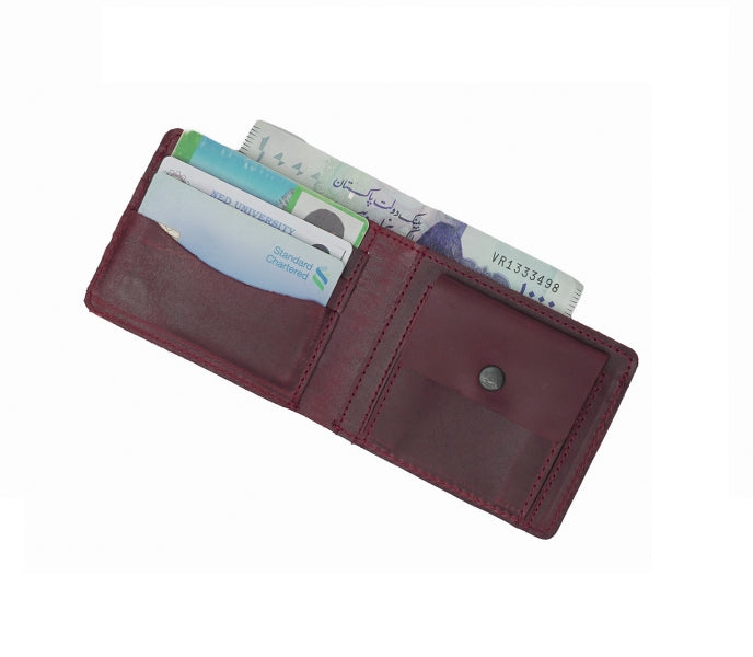Vintage by Jild Mens Genuine Vintage Leather Wallet-CRIMSON RED - Wallets Collection