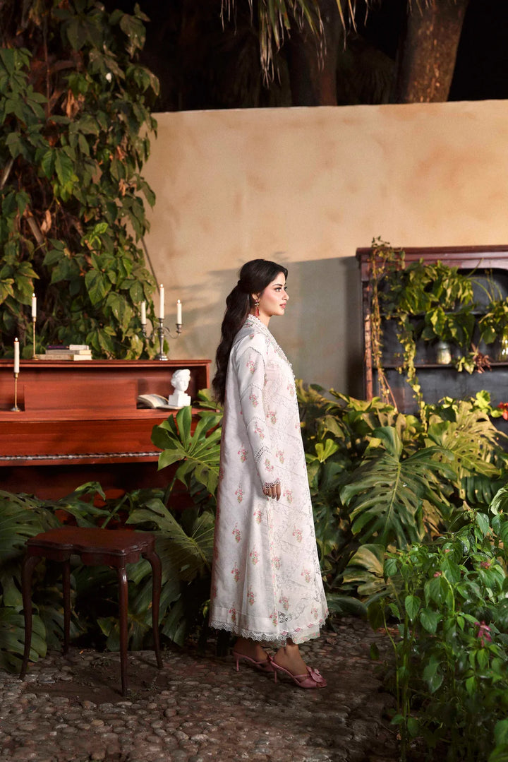 Sable Vogue Luxury Formals Unstitched Embroidered Swiss Voile 4 Piece Suit SL-07-26-V1 - Festive Collecion