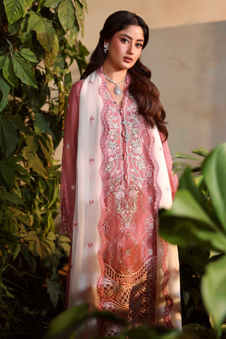 Sable Vogue Unstitched Embroidered Swiss Voile 3 Piece Suit SV26UL SL-08-26 - Summer Collection