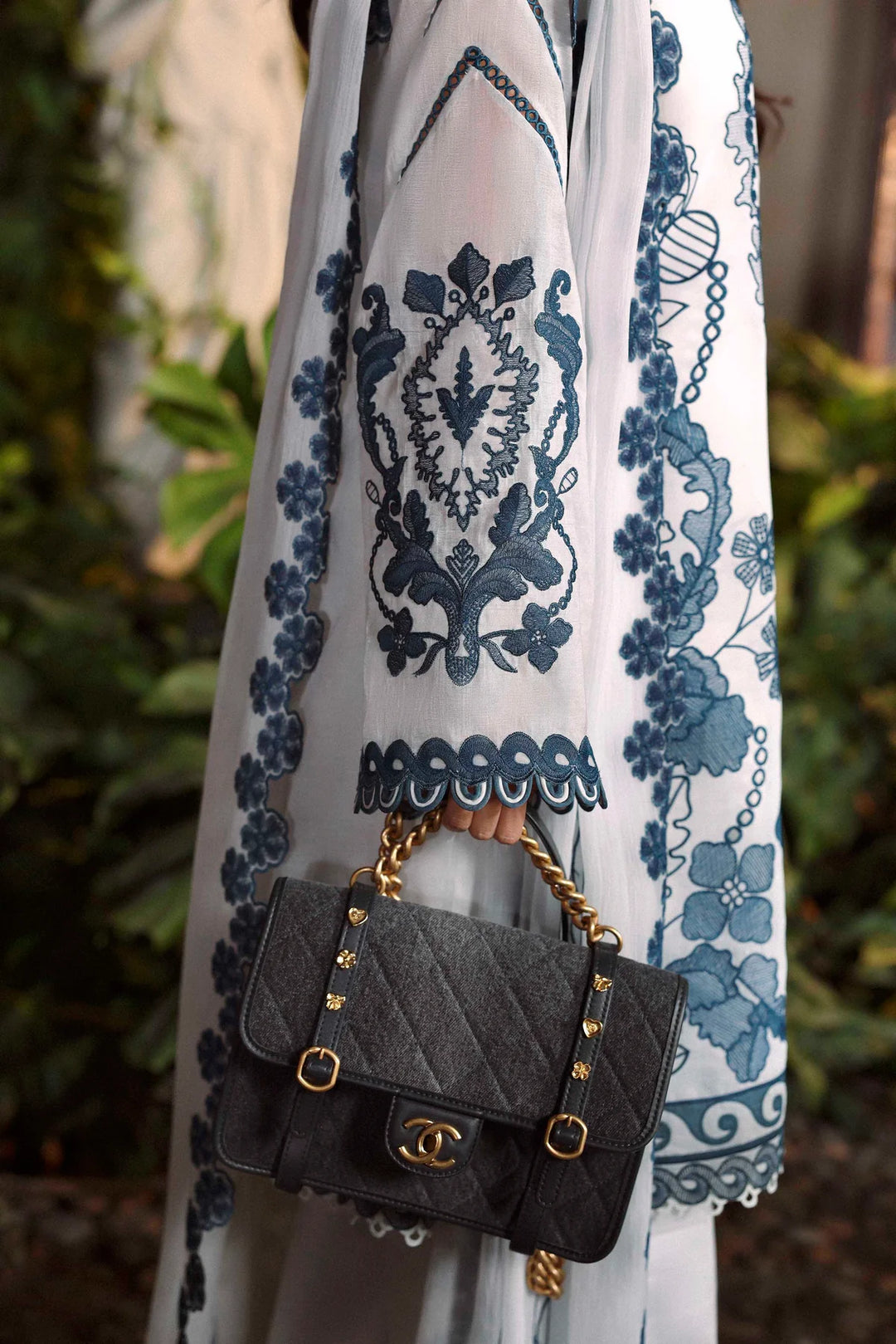 Sable Vogue Luxury Formals Unstitched Embroidered Swiss Voile 4 Piece Suit SL-09-26-V1 - Festive Collecion