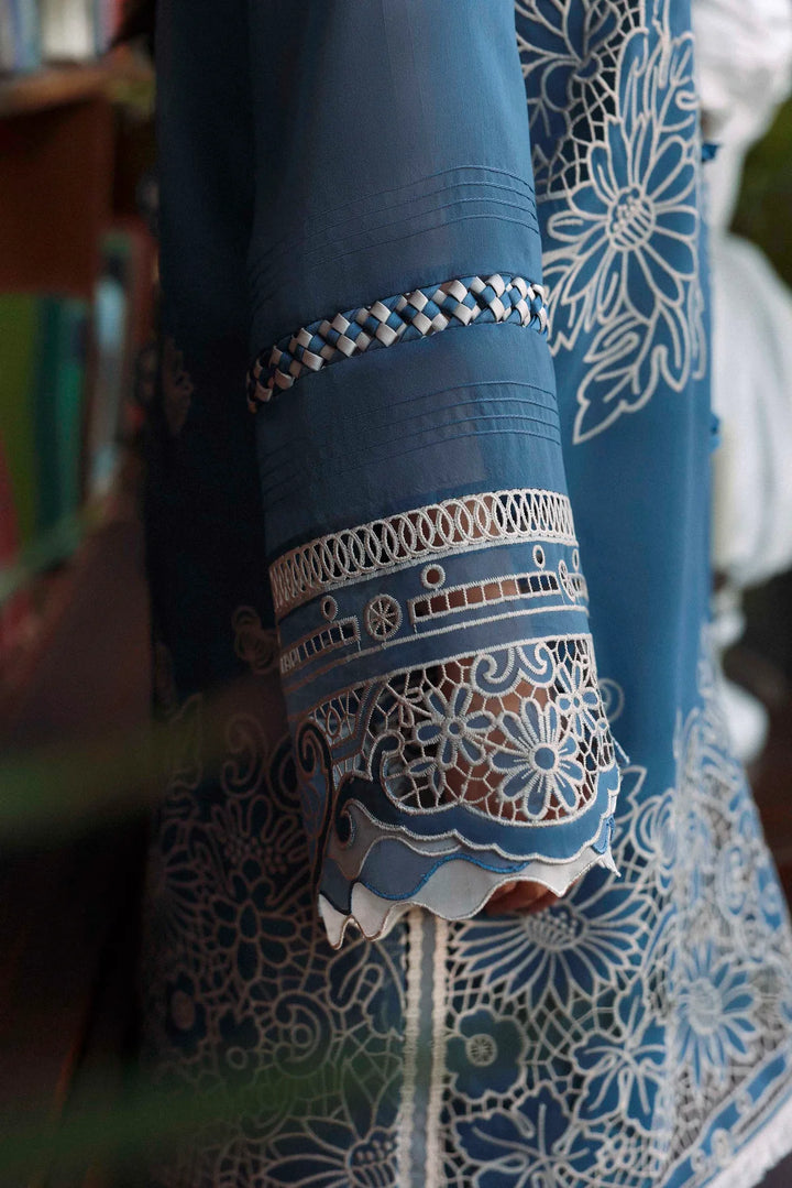 Sable Vogue Luxury Formals Unstitched Embroidered Swiss Voile 4 Piece Suit SL-10-26-V1 - Festive Collecion