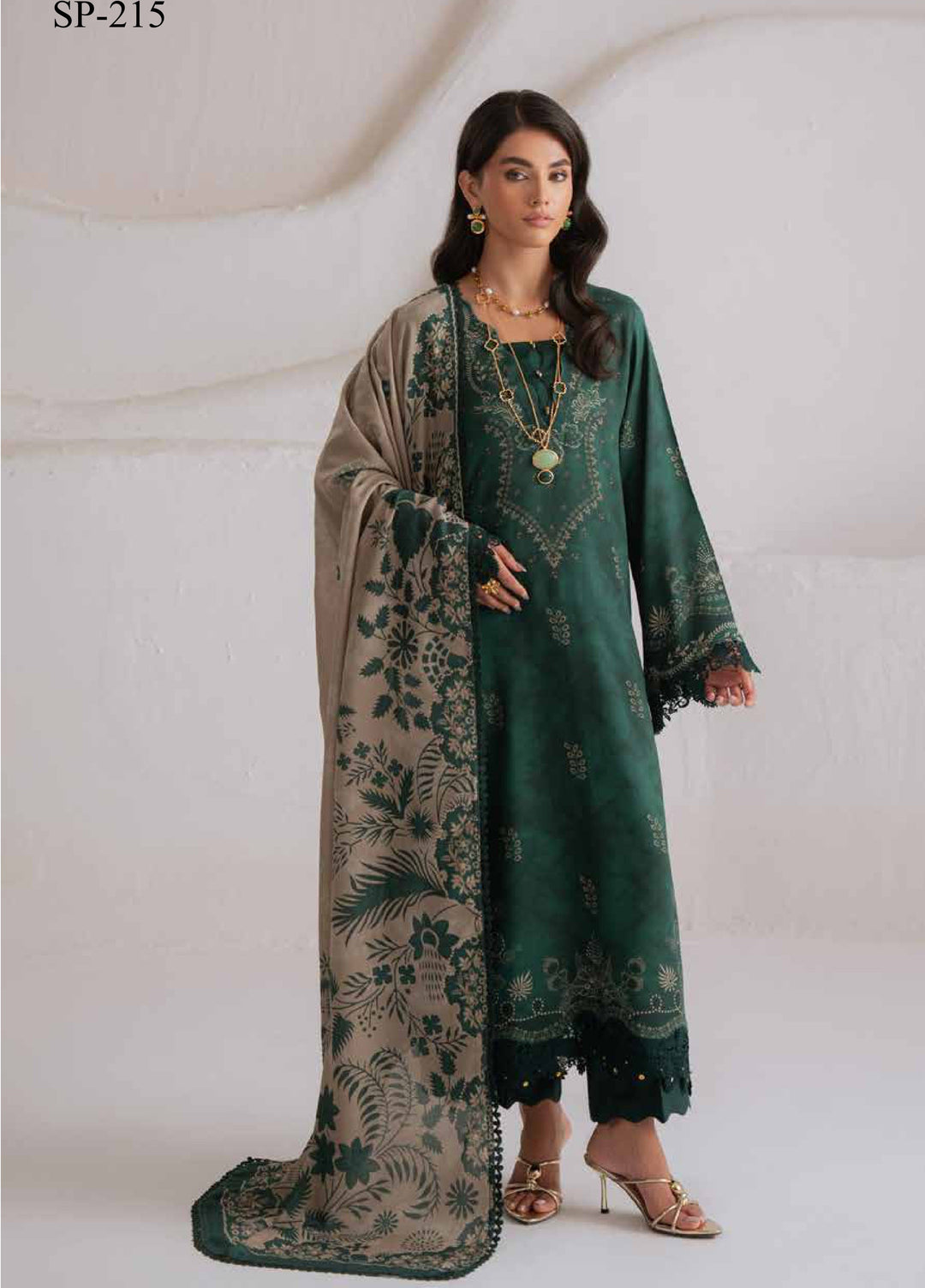 Signature Prints by Nureh Unstitched Printed Viscose 3 Piece Suit NU26UVP SP-215 - Winter Collection