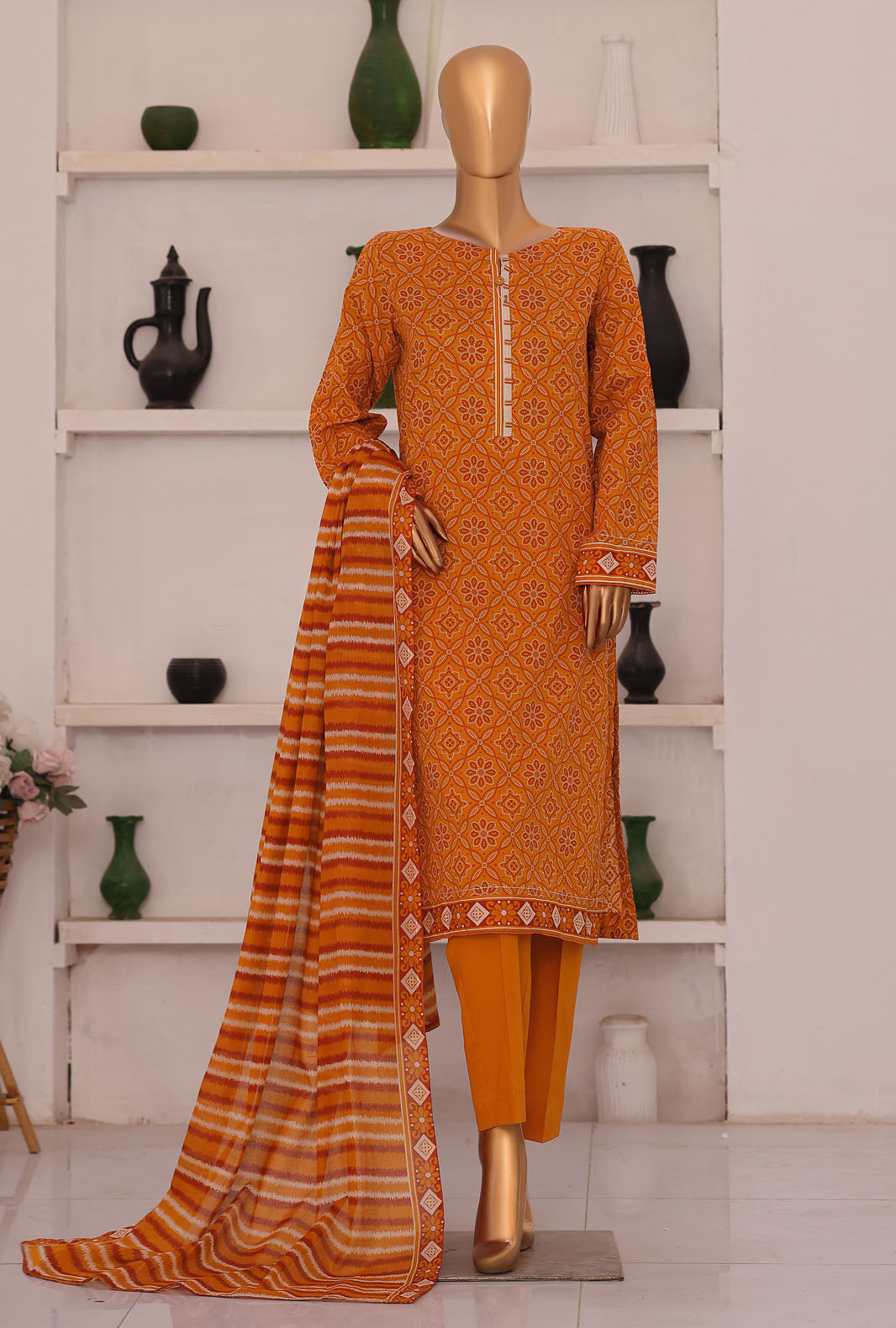 Summer Shades by HZ Textile Unstitched Printed Lawn 3 Piece Suit SPC-1306 - Casual Collection