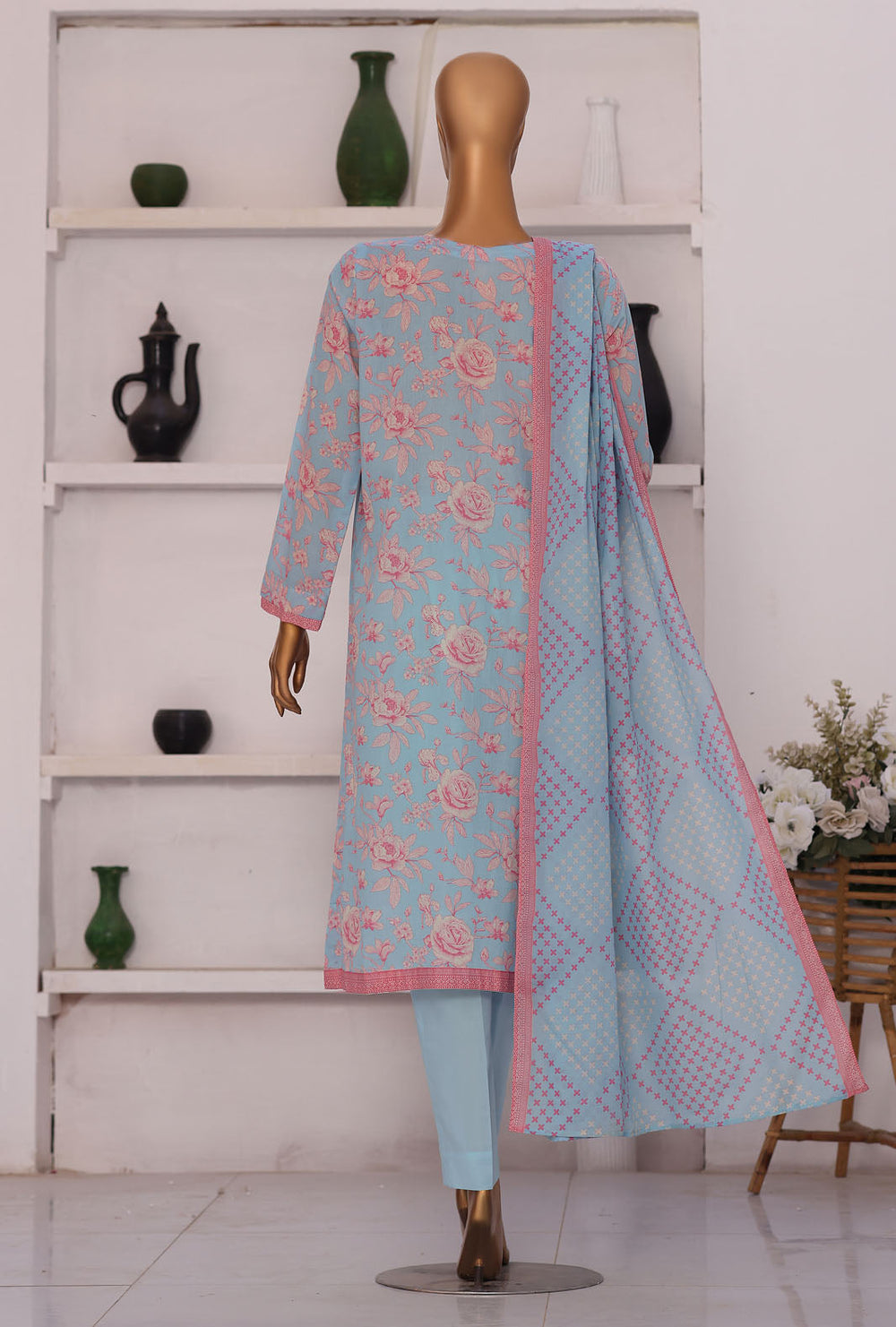Summer Shades by HZ Textile Unstitched Printed Lawn 3 Piece Suit SPC-1309 - Casual Collection
