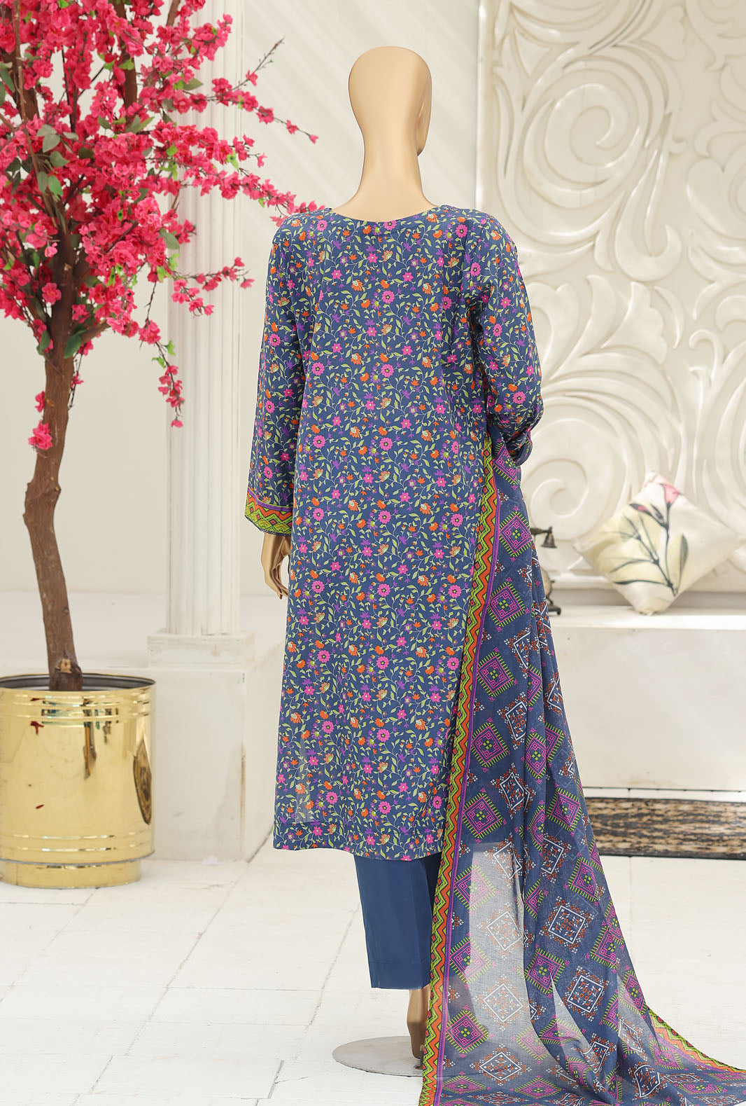 Summer Shades by HZ Textile Unstitched Printed Lawn 3 piece Suit SPC-1319 - Casual Collection