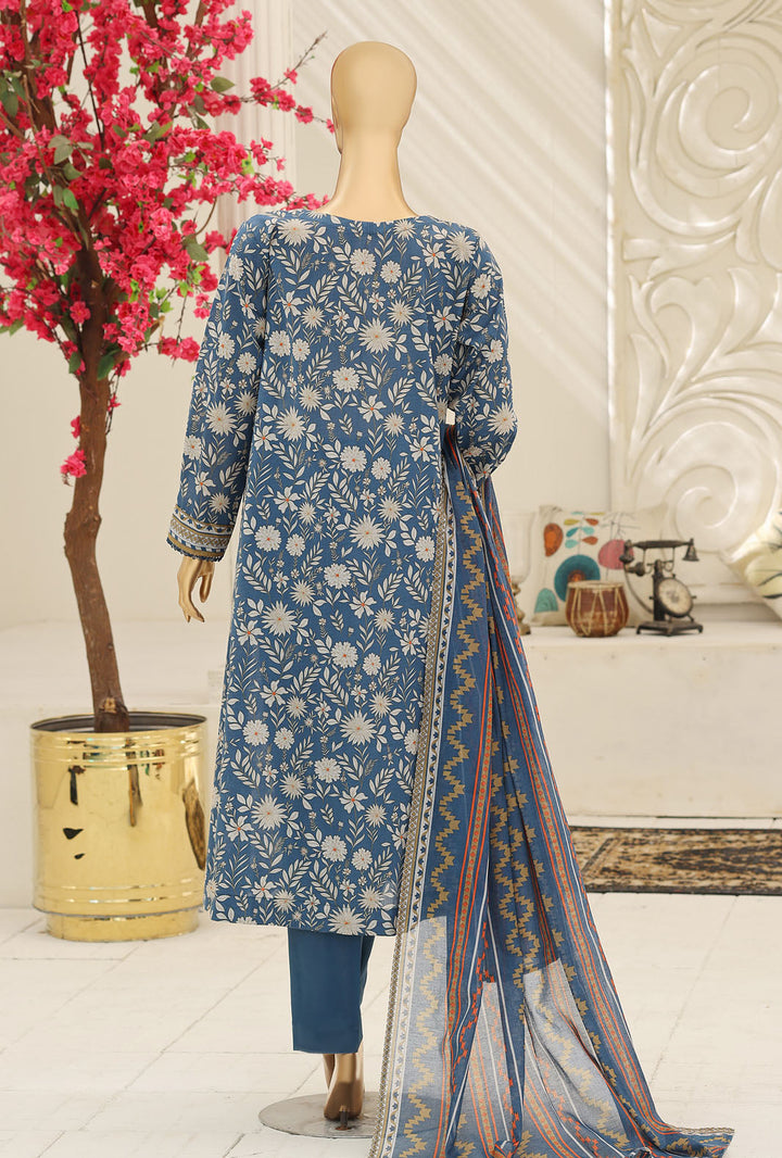 Summer Shades by HZ Textile Unstitched Printed Lawn 3 piece Suit SPC-1320 - Casual Collection