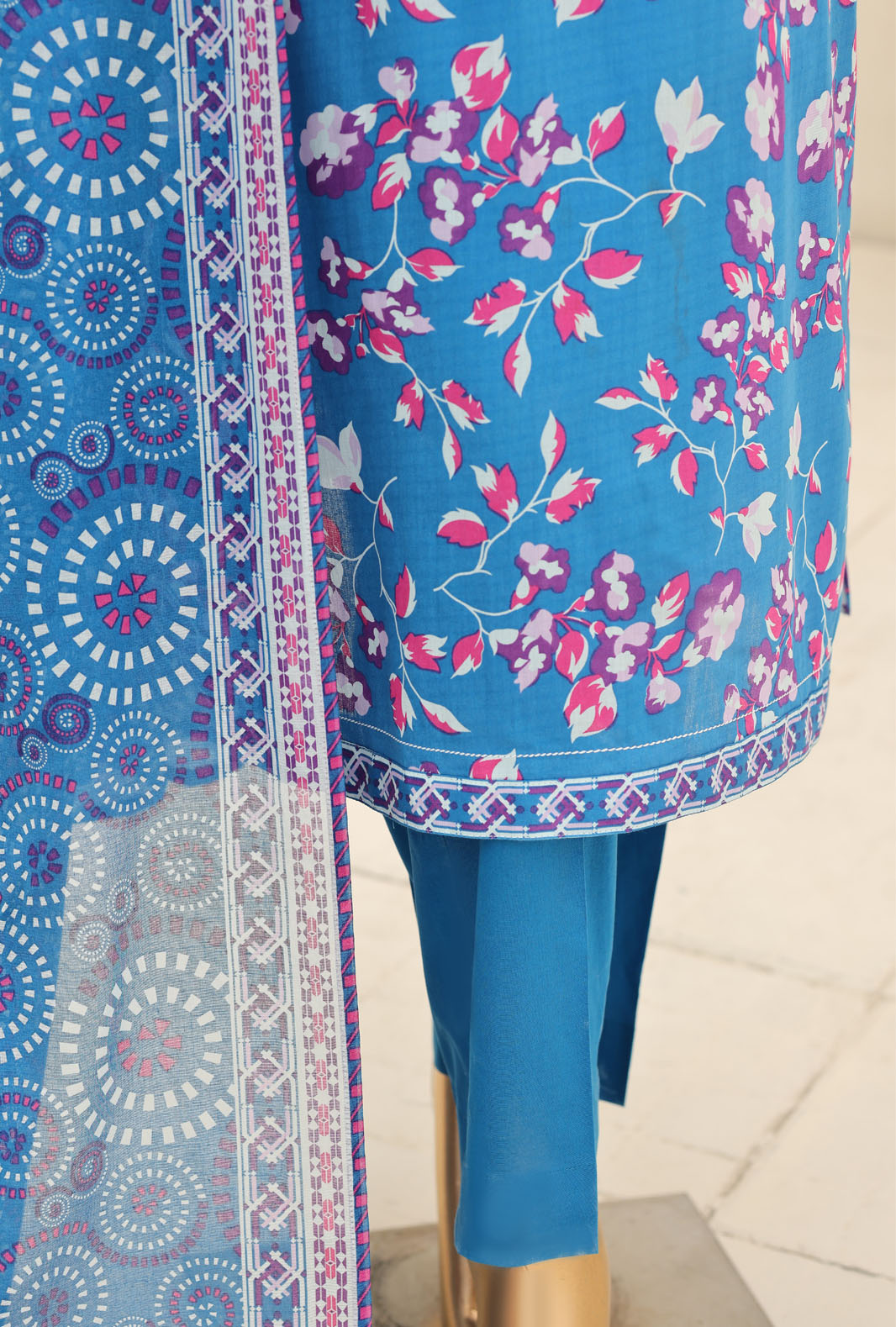 Summer Shades by HZ Textile Unstitched Printed Lawn 3 piece Suit SPC-1321 - Casual Collection