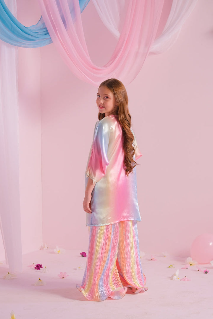 Sprinkles Girls RTW Solids Silk 2 Piece Suit Candy Floss - Festive Collection