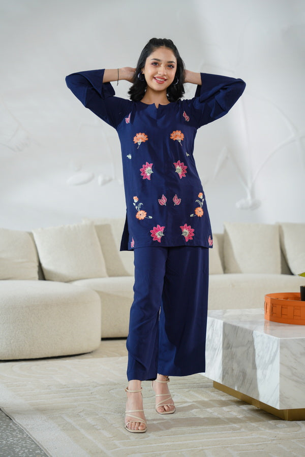 Sprinkles Girls Pret Co-ord Set Embroidered Linen Aurora Wrap SPDR902 - Summer Collection