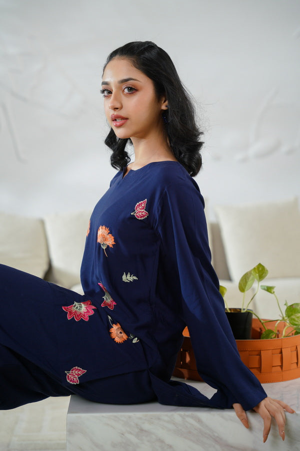 Sprinkles Girls Pret Co-ord Set Embroidered Linen Aurora Wrap SPDR902 - Summer Collection