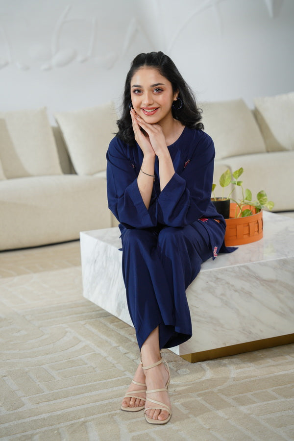 Sprinkles Girls Pret Co-ord Set Embroidered Linen Aurora Wrap SPDR902 - Summer Collection