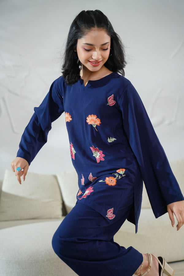 Sprinkles Girls Pret Co-ord Set Embroidered Linen Aurora Wrap SPDR902 - Summer Collection