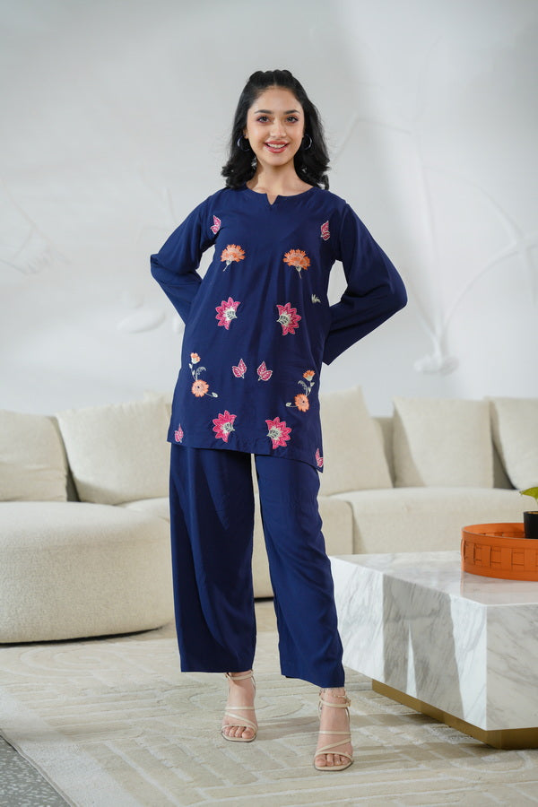 Sprinkles Girls Pret Co-ord Set Embroidered Linen Aurora Wrap SPDR902 - Summer Collection