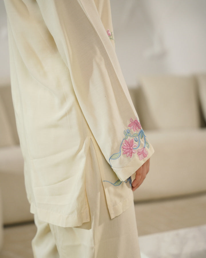 Sprinkles Girls Pret Co-ord Set Embroidered Linen Elinor Cleo SPDR904 - Summer Collection