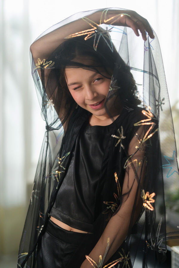 Sprinkles Girls Pret Net Sequence Starveil Noir 3 Piece Suit SPDR908 - Festive Collection