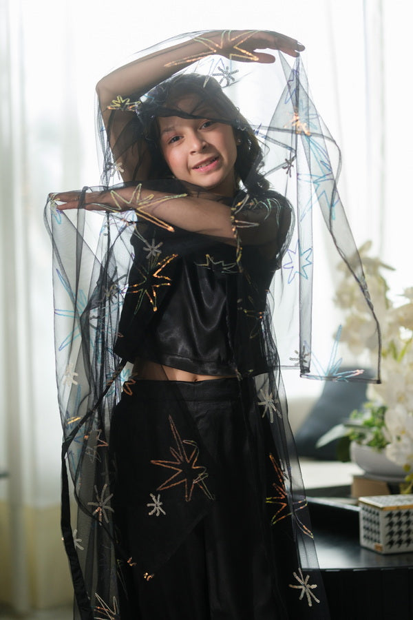 Sprinkles Girls Pret Net Sequence Starveil Noir 3 Piece Suit SPDR908 - Festive Collection