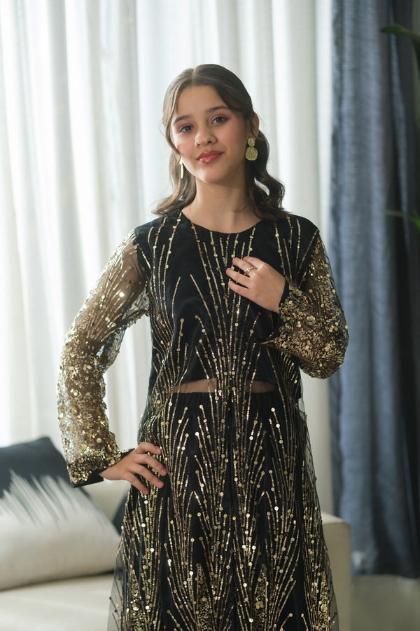 Sprinkles Girls Pret Net Sequence Ember Regal 2 Piece Suit SPDR909 - Festive Collection