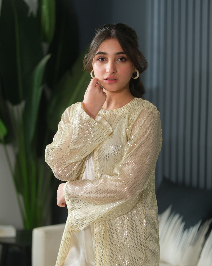 Sprinkles Girls Pret Net Sequence Ivory Layer 2 Piece Suit SPDR911 - Festive Collection