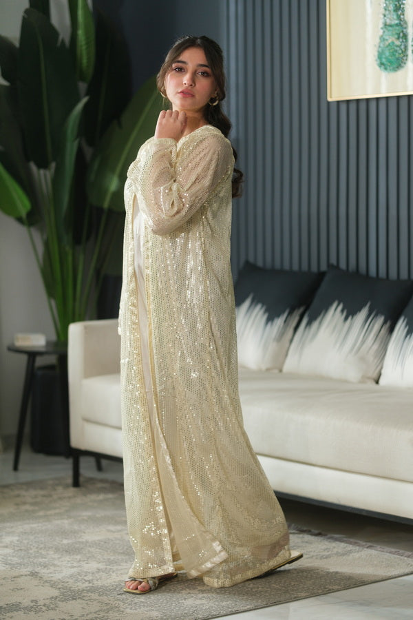 Sprinkles Girls Pret Net Sequence Ivory Layer 2 Piece Suit SPDR911 - Festive Collection