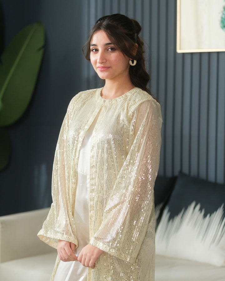 Sprinkles Girls Pret Net Sequence Ivory Layer 2 Piece Suit SPDR911 - Festive Collection