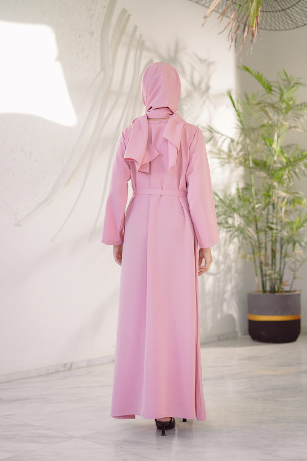 Sprinkles Girls Pret Abaya Printed Nidha Fabric Rose Aura with Stole SPDR915 - Summer Collection