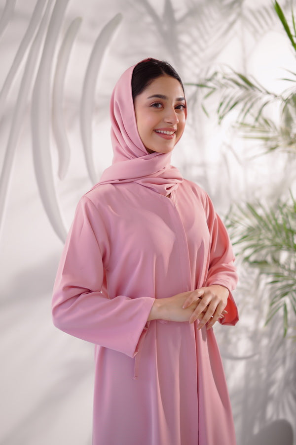 Sprinkles Girls Pret Abaya Printed Nidha Fabric Rose Aura with Stole SPDR915 - Summer Collection