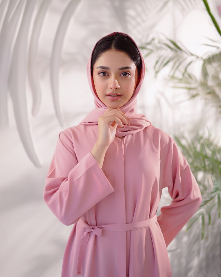 Sprinkles Girls Pret Abaya Printed Nidha Fabric Rose Aura with Stole SPDR915 - Summer Collection