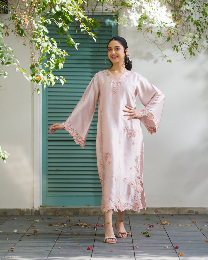 Sprinkles Girls Pret Kaftan Embroidered Charmeuse Silk Faye Boxy Vine SPDR925 - Summer Collection