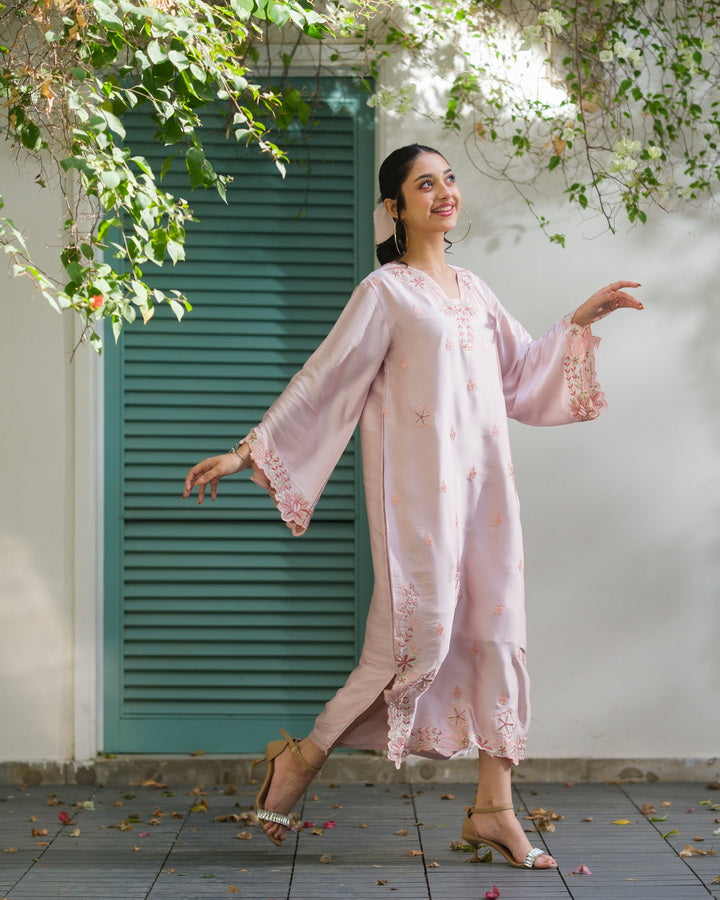 Sprinkles Girls Pret Kaftan Embroidered Charmeuse Silk Faye Boxy Vine SPDR925 - Summer Collection