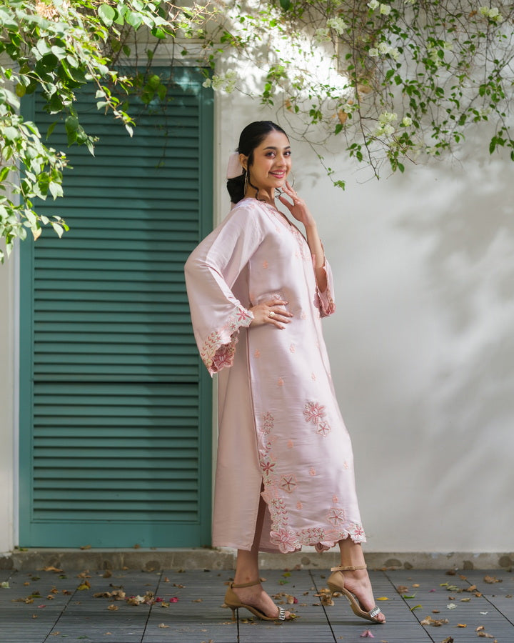 Sprinkles Girls Pret Kaftan Embroidered Charmeuse Silk Faye Boxy Vine SPDR925 - Summer Collection