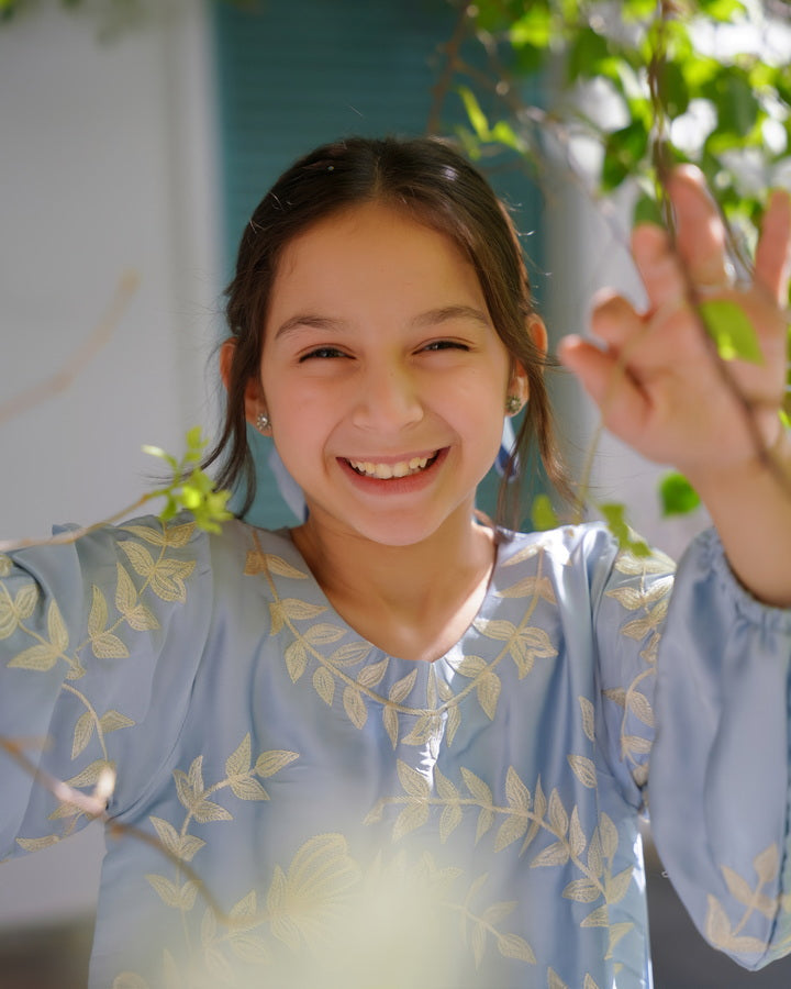 Sprinkles Girls Pret Kaftan Embroidered Charmeuse Silk Amara Faux SPDR926 - Summer Collection