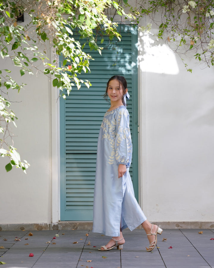 Sprinkles Girls Pret Kaftan Embroidered Charmeuse Silk Amara Faux SPDR926 - Summer Collection