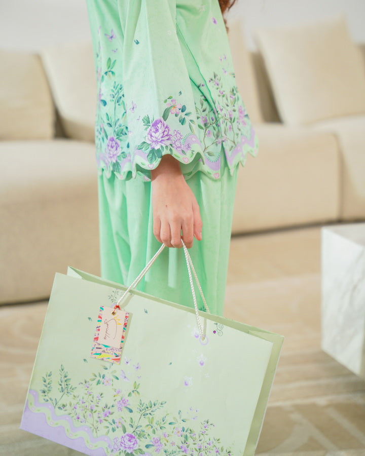 Sprinkles Girls Pret Co-ord Set Printed Poly Cambric Verdant Charm SPDR942 - Summer Collection