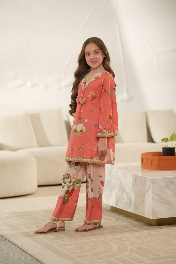 Sprinkles Girls Pret Co-ord Set Printed Poly Cambric Zest Petal SPDR945 - Summer Collection