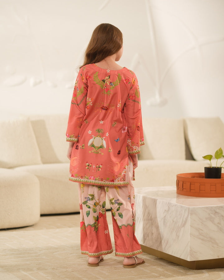 Sprinkles Girls Pret Co-ord Set Printed Poly Cambric Zest Petal SPDR945 - Summer Collection