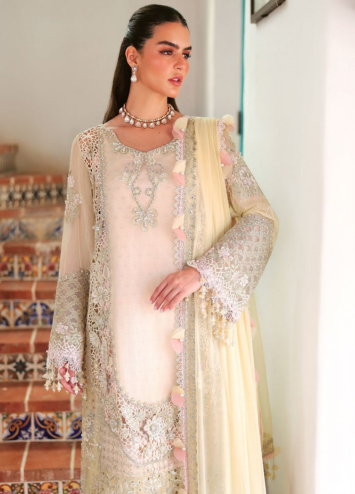 Lumiere by Saira Rizwan Unstitched Embroidered Bamber Chiffon 3 Piece Suit SR26ULF Lillian SRL26-01 - Festive Collection