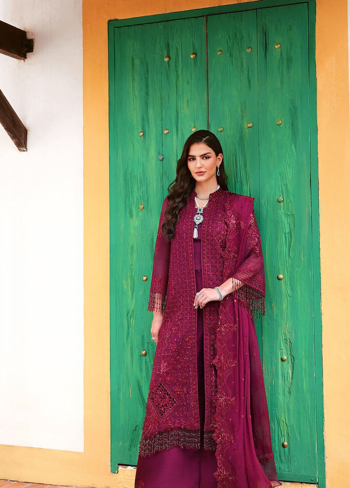 Lumiere by Saira Rizwan Unstitched Embroidered Bamber Chiffon 3 Piece Suit SR26ULF Willow SRL26-04 - Festive Collection