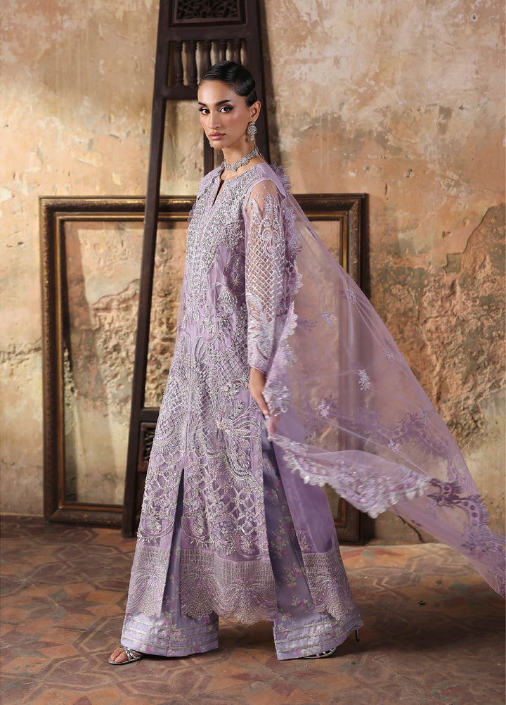 Sage by Rajbari Unstitched Luxury Formals Embroidered Net Suits 4 Piece RB25SF ART-08 Valencia- Formal Collection