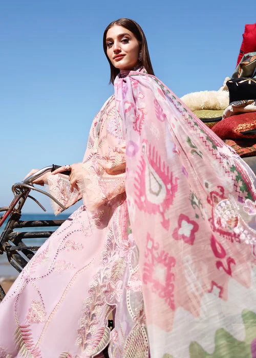 Saira Shakira Unstitched Embroidered Lawn 3 Piece Suit SSR26ULE SS-003A - Eid Collection