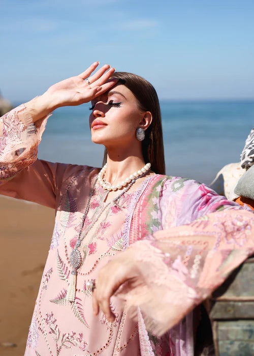 Saira Shakira Unstitched Embroidered Lawn 3 Piece Suit SSR26ULE SS-003A - Eid Collection