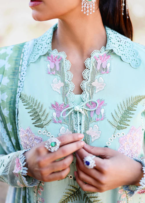 Saira Shakira Unstitched Embroidered Lawn 3 Piece Suit SSR26ULE SS-003B - Eid Collection