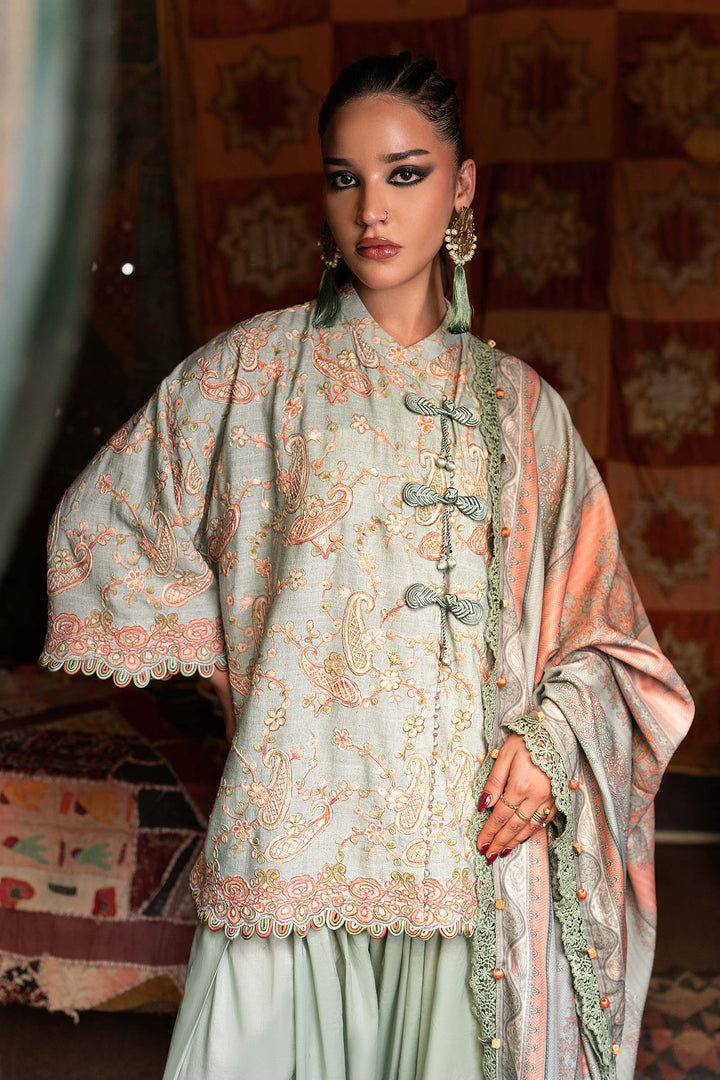 M Prints by Maria B Unstitched Printed Cambric 3 Piece Suit MB26UPC 8B - Casual Collection