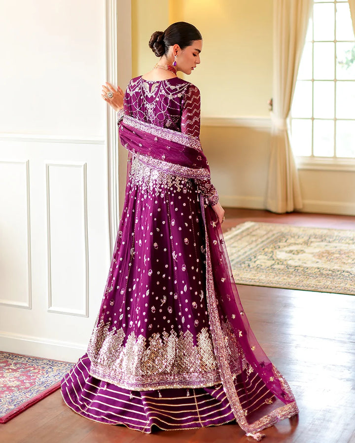 Whispers of Grace by Roheenaz Unstitched Embroidered Chiffon 3 Piece Suit RN26UWG Selen RUNCH260204 - Wedding Collection