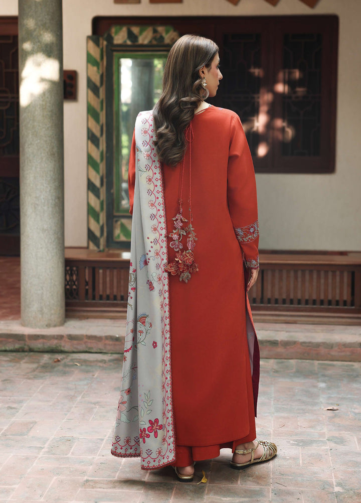 The Heirloom by Seran Unstitched Embroidered Marina 3 Piece Suit SN26UTH Aurilia D-03 - Casual Collection