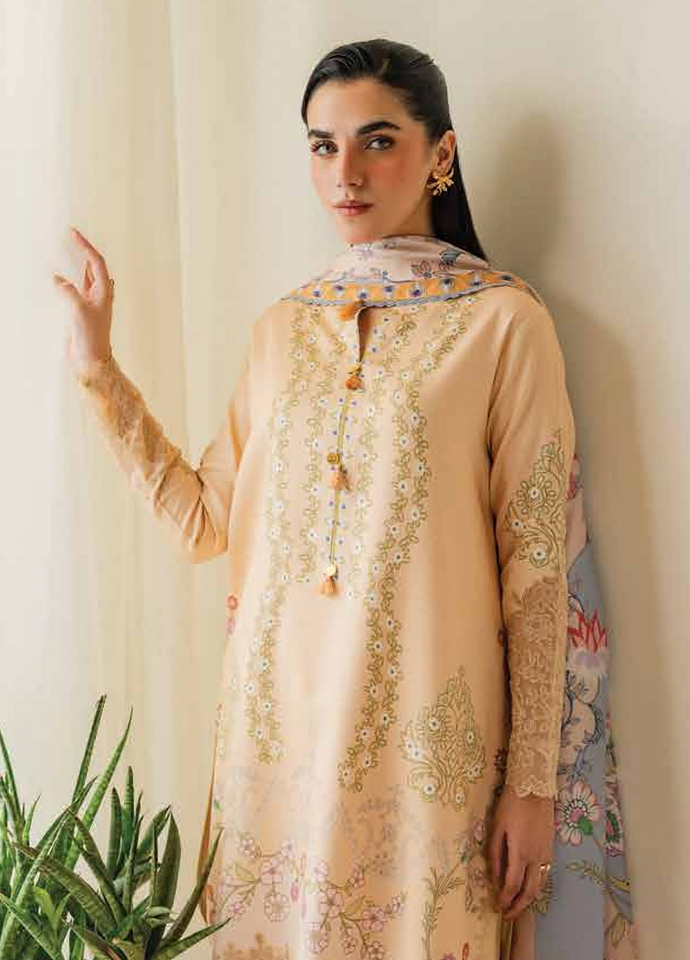 Bellini by Seran Unstitched Printed Corduroy 3 Piece Suit SN26UBW Aveline D-01 - Winter Collection